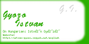 gyozo istvan business card